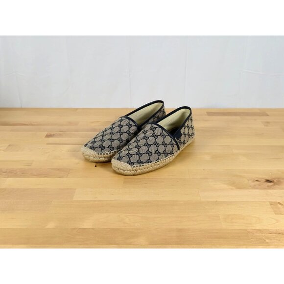 Gucci GG Supreme Blue Espadrilles Men's Size 9 | US 10 - Picture 1 of 12